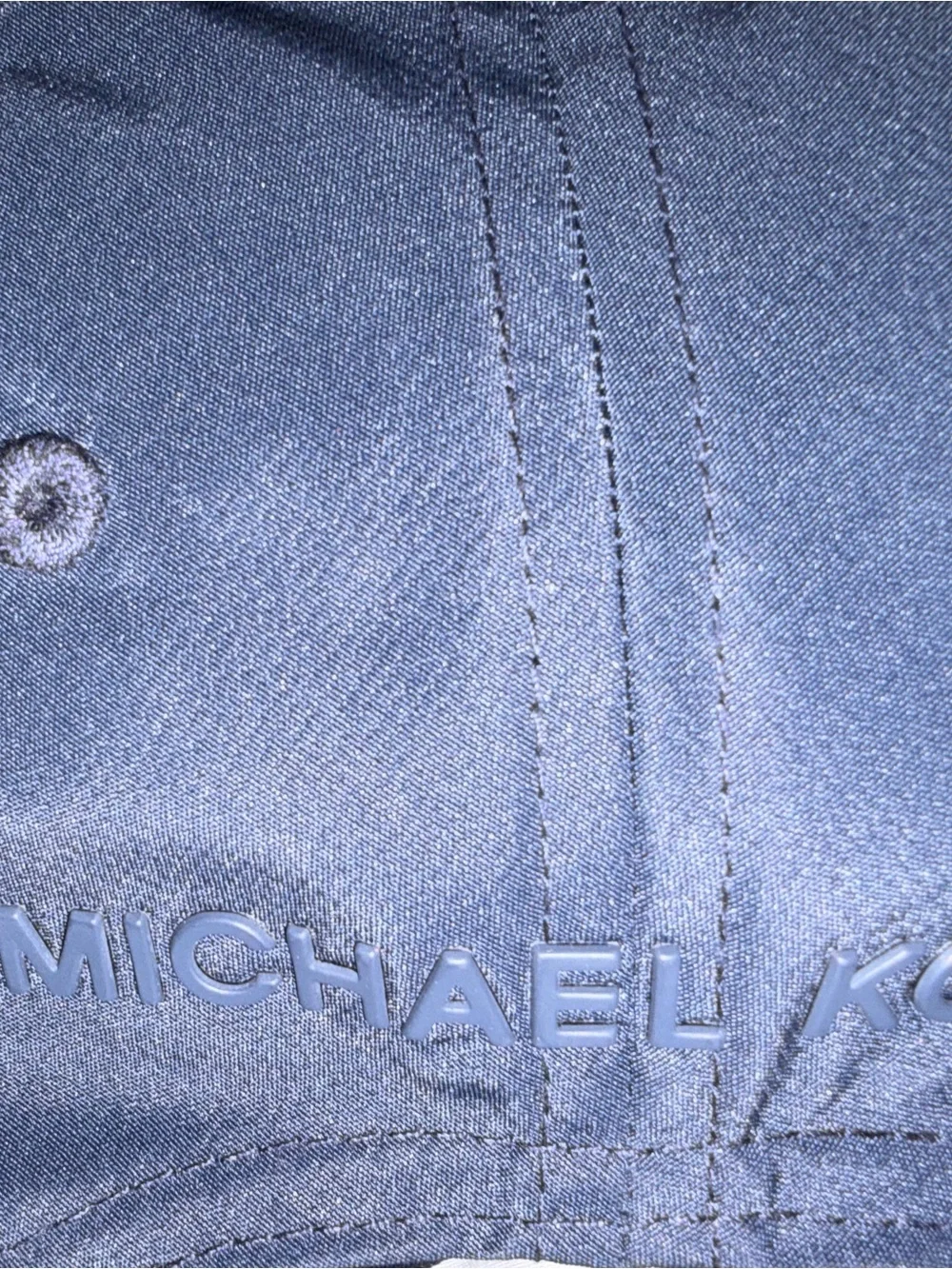Michael Kors Navy Baseball Cap with Red Logo